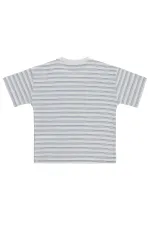 T-shirt garçon, 10-13 ans, bleu - Lot