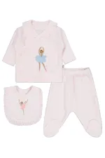 Baby Bodysuit Sets 0-24 Months Light Pink - Package