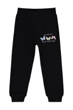 Girls' Sweatpants Km 2-5 Years Black - Pack