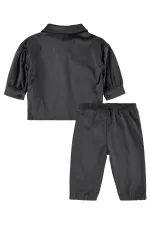 Bebek Takım 0-24 Ay Koyu Gri - Paket