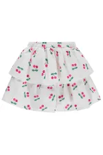 Kız Çocuk Etek 6-9 Yaş Ekru - Paket