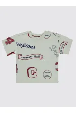 Erkek Çocuk Tişört 10-13 Yaş Bordo - Paket