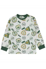 Ensemble pyjama garçon 2-5 ans vert doux - Emballage