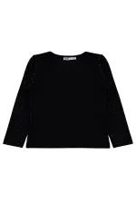 Kız Çocuk Sweatshirt 2-5 Yaş Siyah - Paket