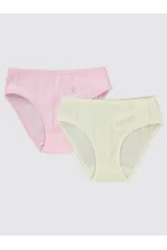 Kız Çocuk Külot 2-9 Yaş Ekru-Pembe - Paket
