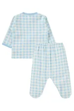 Ensemble pyjama bébé 0-24 mois bleu clair - Emballage