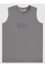 Lot de t-shirts gris pour garçons de 6 à 9 ans