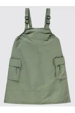 Kız Çocuk Jile ve Elbise 6-9 Yaş Haki - Paket