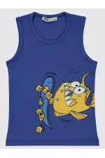 Erkek Çocuk Tişört 2-5 Yaş Saks - Paket