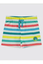 Erkek Çocuk Şort 2-5 Yaş Ekru - Paket