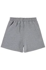 Short pour fille, 6-9 ans, gris chiné - Lot
