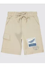 Erkek Çocuk Kapri 6-9 Yaş Taş Rengi - Paket