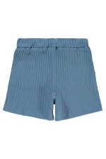 Kız Çocuk Şort 6-9 Yaş Element Mavisi - Paket