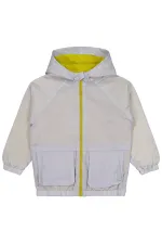 Erkek Çocuk Yağmurluk 6-9 Yaş Açık Gri - Paket