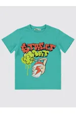 Lot de T-shirts pour garçons de 6 à 9 ans, couleur menthe