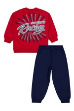 Ensemble de survêtement rouge pour garçon de 2 à 5 ans - Emballage