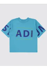 Boys T-Shirt 6-9 Years Turquoise - Package