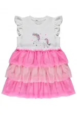 Ensemble combinaison et robe pour fille, 2-5 ans, fuchsia - Emballage