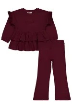 Girls' Suit 2-5 Years Old Claret Red - Package