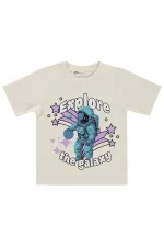 T-shirt garçon Km 2-5 ans écru - Emballage
