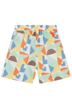 Erkek Çocuk Şort 6-9 Yaş Oranj - Paket