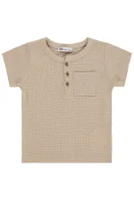 T-shirt garçon, 2-5 ans, couleur vison - Lot