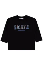 Erkek Çocuk Sweatshirt 2-5 Yaş Siyah - Paket