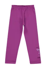 Girls' Leggings Km 6-9 Years Hyper Purple - Pack