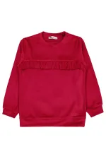 Kız Çocuk Eşofman Takımı 6-9 Yaş Kırmızı - Paket