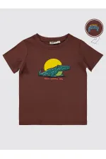 Lot de T-shirts marron pour garçons de 2 à 5 ans