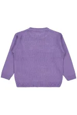 Kız Çocuk Kazak 6-9 Yaş Mor - Paket