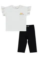 Girls' Outfit Set 2-5 Years Old, Off-Black - Package