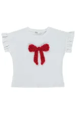 Kız Çocuk Tişört 6-9 Yaş Kırık Beyaz - Paket