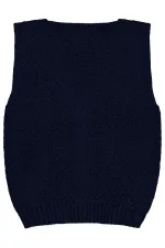 Baby Vest 0-24 Months Navy Blue - Pack
