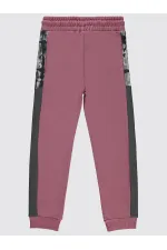 Bas de survêtement fille 10-13 ans, couleur brique pâle - Lot