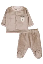 Baby Pajama Set 0-24 Months Soft Coffee - Package