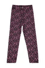 Leggings pour filles Km 6-9 ans Noir-Rose - Lot
