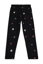 Leggings pour filles KM 6-9 ans Noir - Lot