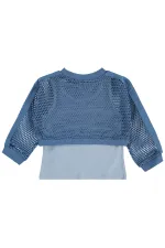 Girls' Sweatshirt, Ages 2-5, Petrol - Pack