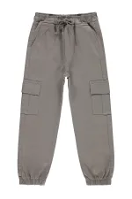 Boys' Trousers, Ages 6-9, Light Grey - Pack