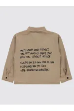 Erkek Çocuk Gömlek 6-9 Yaş Vizon - Paket