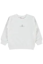 Kız Çocuk Sweatshirt 2-5 Yaş Kırık Beyaz - Paket