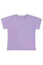 Kız Çocuk Tişört 6-9 Yaş Koyu Lila - Paket