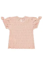 T-shirt bébé 0-24 mois, couleur poudre - Lot