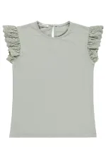 Kız Çocuk Tişört 10-13 Yaş Çağla Yeşili - Paket