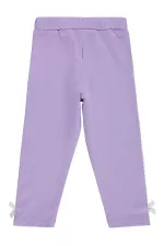 Kız Çocuk Tayt 2-5 Yaş Mor - Paket
