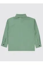 Chemise garçon 6-9 ans kaki doux - Emballage