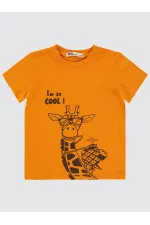 Boys T-Shirt 2-5 Years Old Light Orange - Package