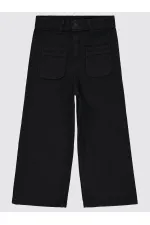 Kız Çocuk Pantolon 6-9 Yaş Siyah - Paket