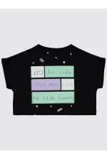 Girls T-Shirt 2-5 Years Old Black - Pack